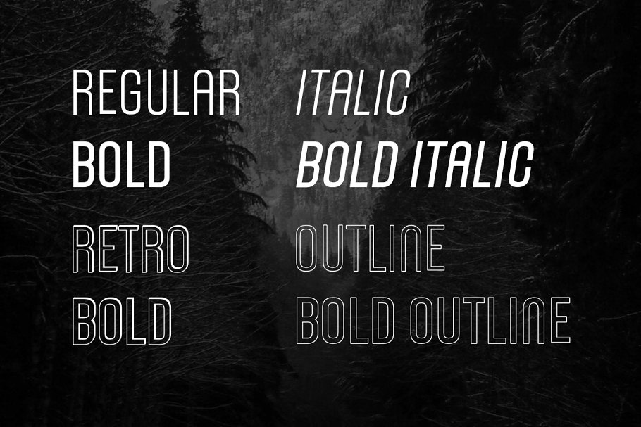Пример шрифта Norway Bold Italic